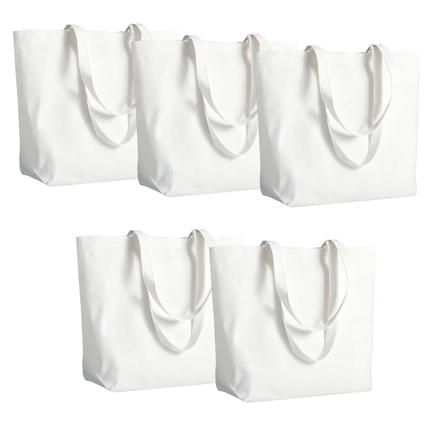 Tote Bag Sublimation - 5 borse tote in tela per