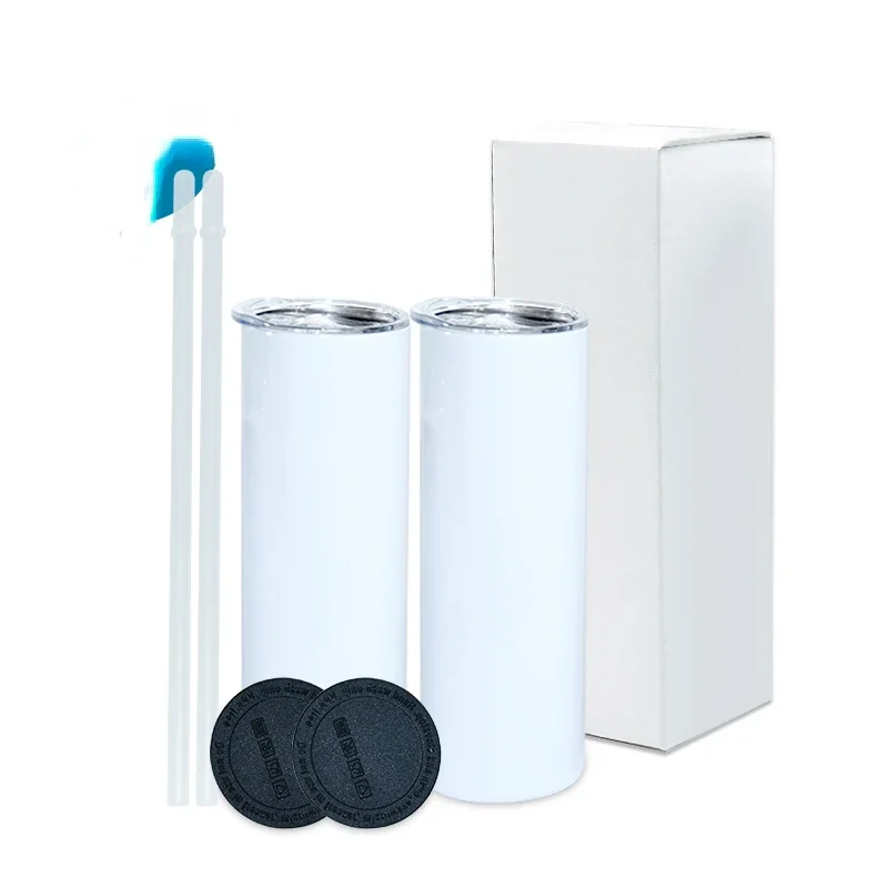 Tumbler 20Oz White - Bicchieri Termici in Acciaio Inossidabile Bianchi