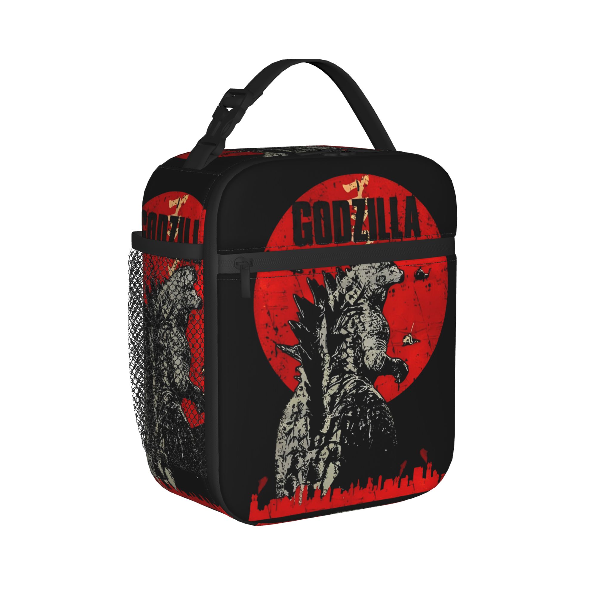 Tote Bag Sublimation - Borsa Termica per Pranzo Godzillaed, Contenitore