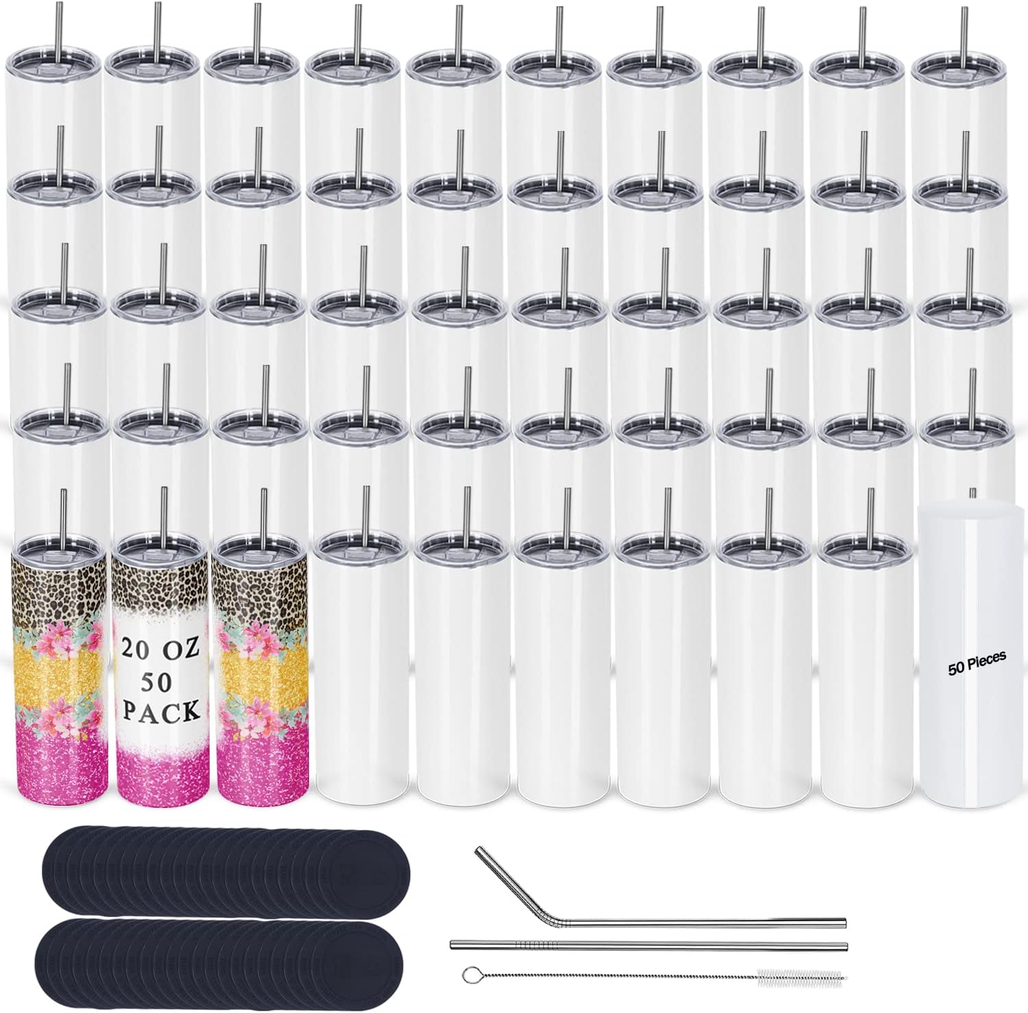 Confezione da 50 bicchieri per - Tumbler 20Oz White recensione e prezzo